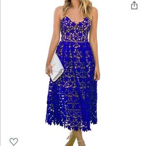 Women’s blue dress